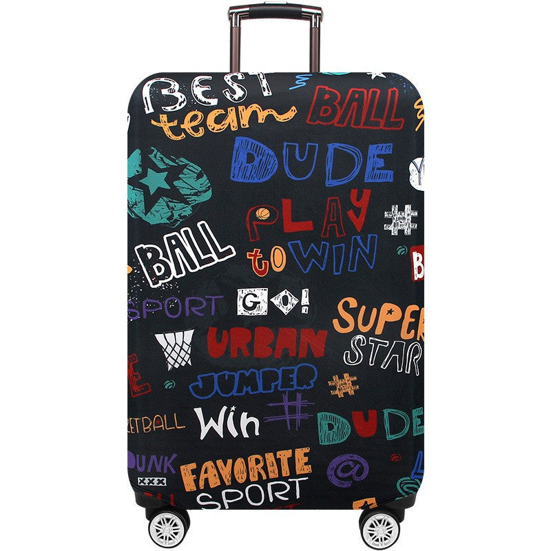 Unisex hard shell trolley with eye-catching marble print, telescopic handle and impact-resistant construction Stornfield
