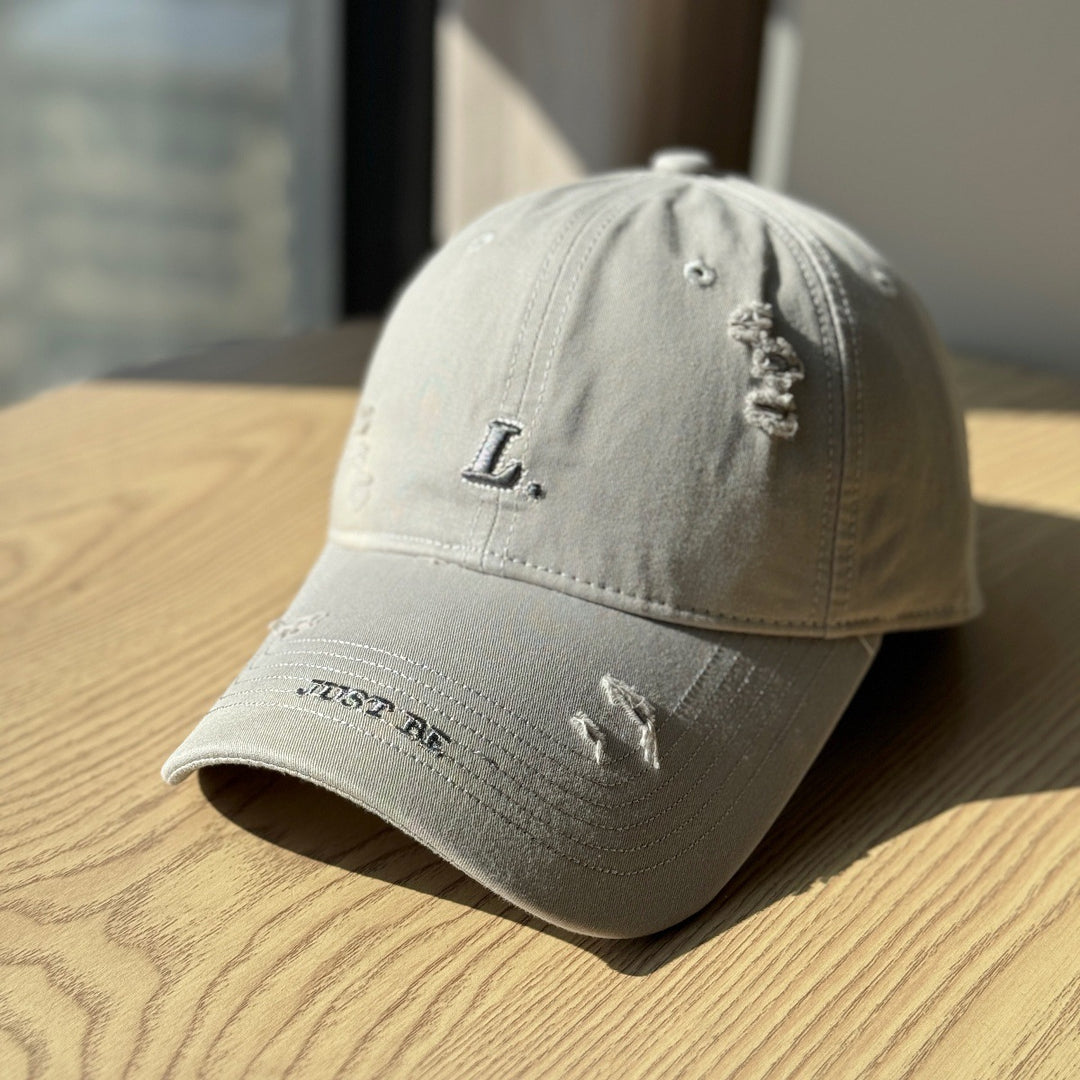 Women's Distressed Cotton Baseball Cap Stornfield
