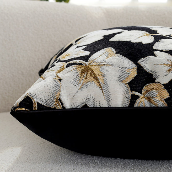 Decorative pillow with floral design