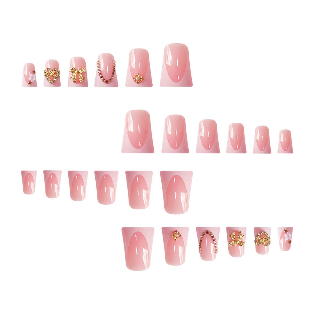 Decorative Rhinestone-Embellished Press-On Nail Extensions Stornfield