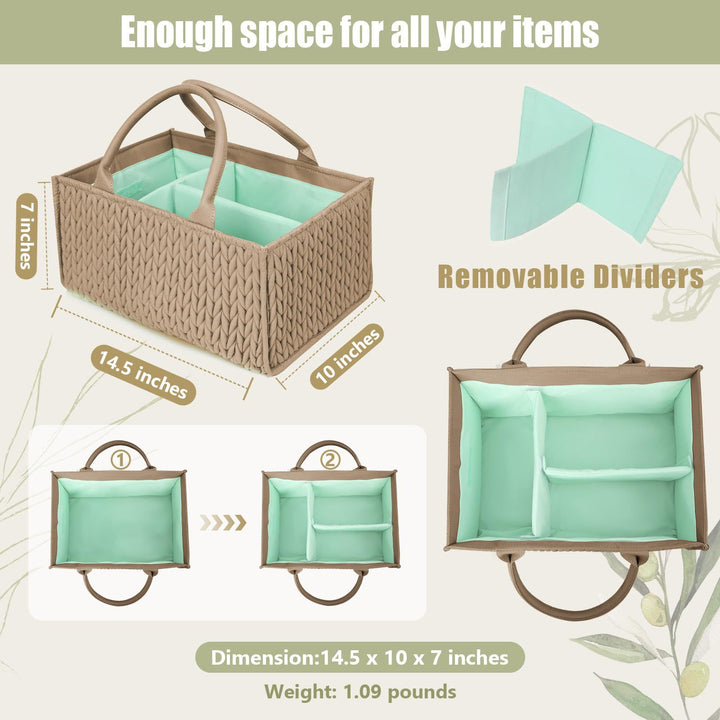 Women decorative wrap basket with removable compartments Stornfield