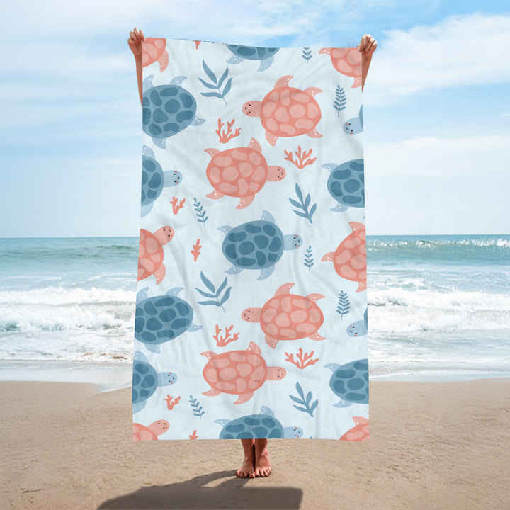 Beach towel with creative turtle design Stornfield