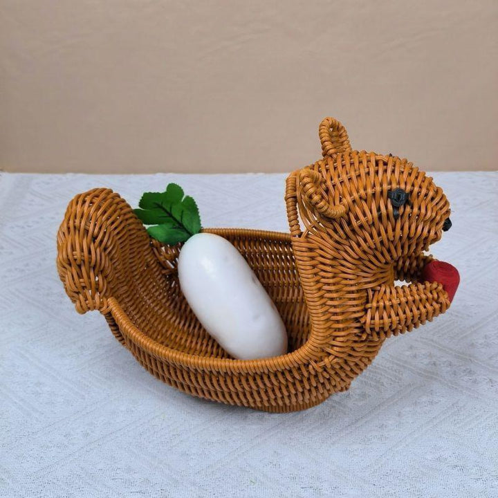 Whimsical Squirrel Decorative Basket Stornfield