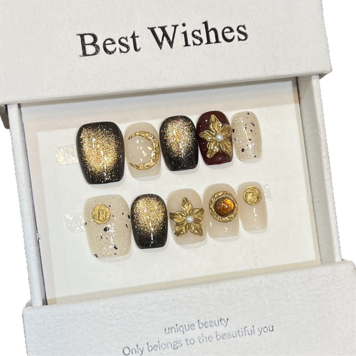 Unique Decorative Press-On Nail Set Stornfield