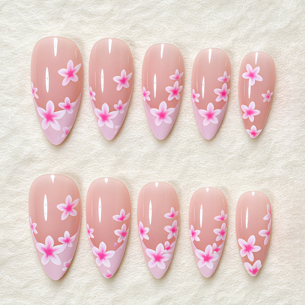 Floral Accent Stiletto Nail Art Set Stornfield