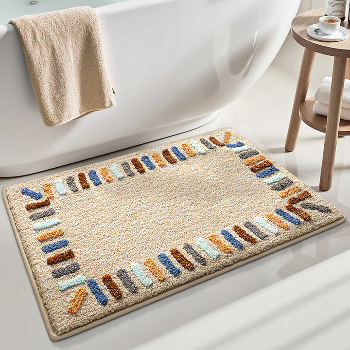 Luxurious Textured Bath Mat for Bathroom Home Decor