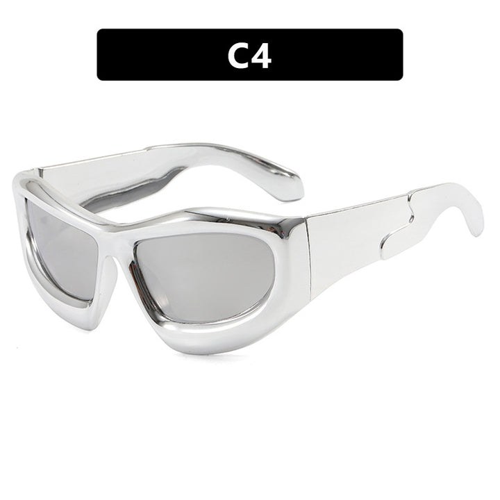 Women's sporty sunglasses with protective UV filter and thick frame Stornfield