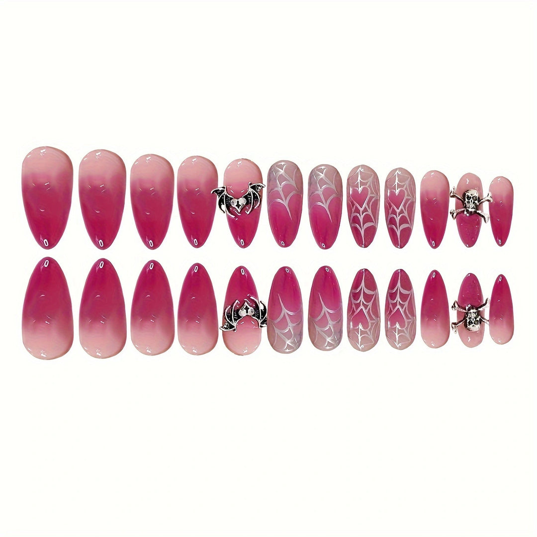 Halloween-Inspired Gothic Press-On Nail Set Stornfield