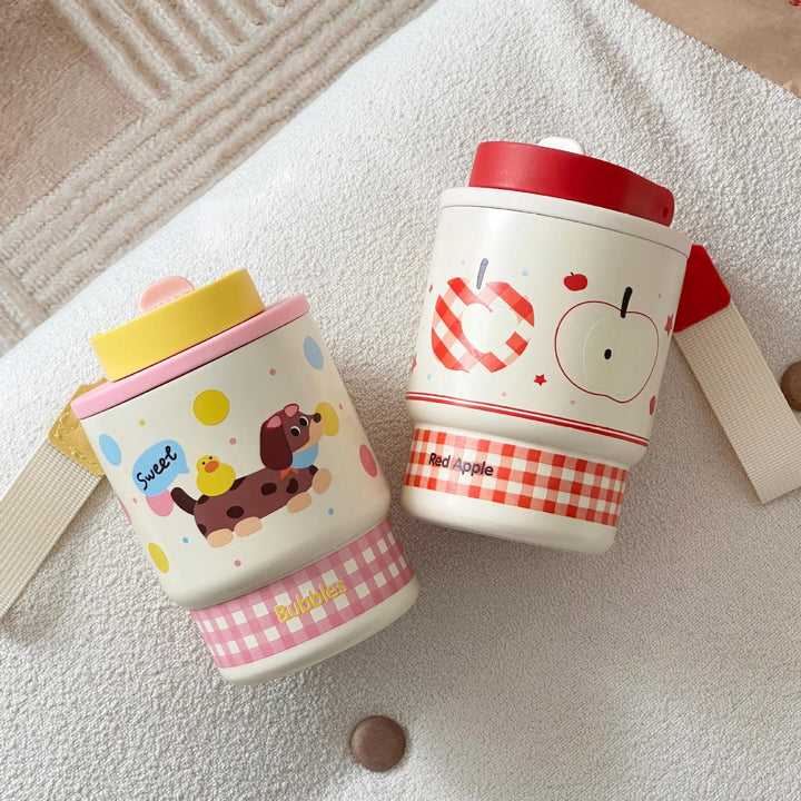 Ladies insulated cup with cheerful apple design Stornfield