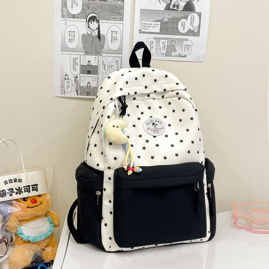 Whimsical Star-Print Backpack