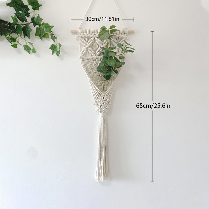 Decorative Macrame Wall Hanging with Elegant Fringed Tassels Stornfield