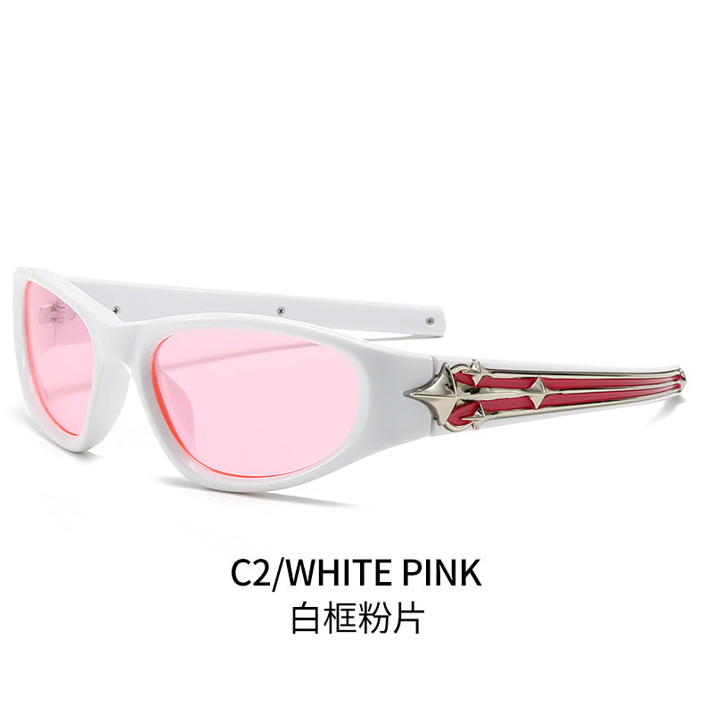 Women's sporty sunglasses in a modern design with a stylish metal frame Stornfield