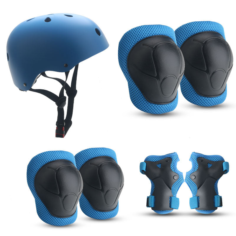 Children's Colorful Safety Helmet and Protective Gear Set Stornfield