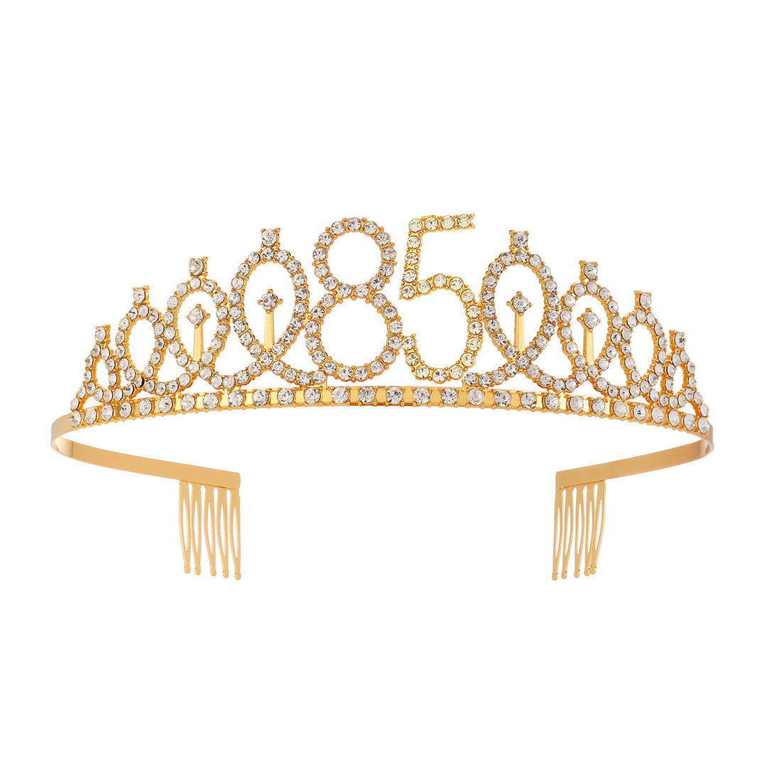 Women's Crystal-Embellished Tiara with Elegant Design Stornfield