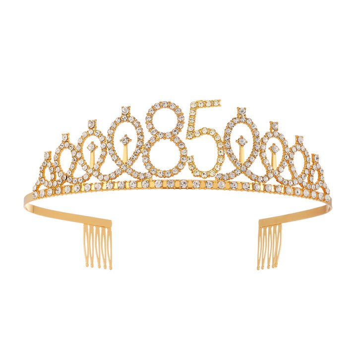 Women's Crystal-Embellished Tiara with Elegant Design Stornfield