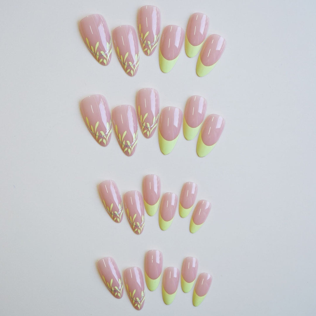 Stylish Artistic Press-On Nail Set Stornfield
