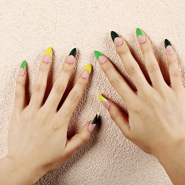 Creative artificial nails with trendy geometric design Stornfield