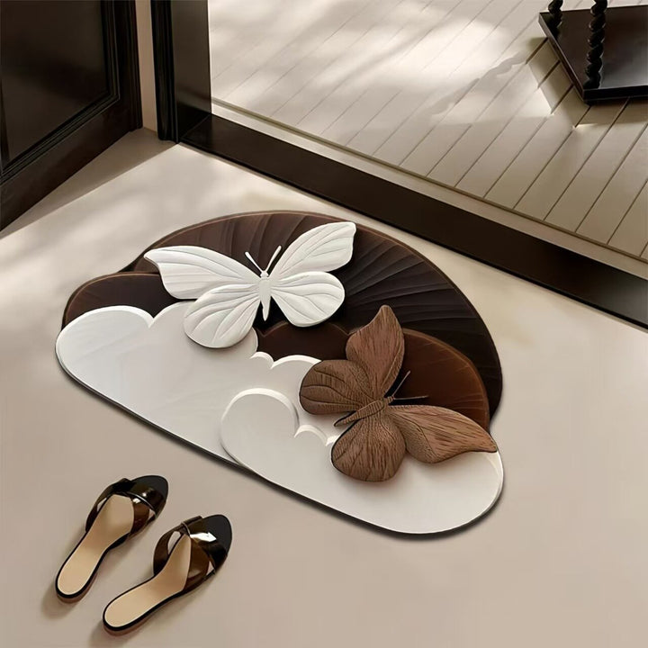 Luxurious Floral Pattern Bath Mat