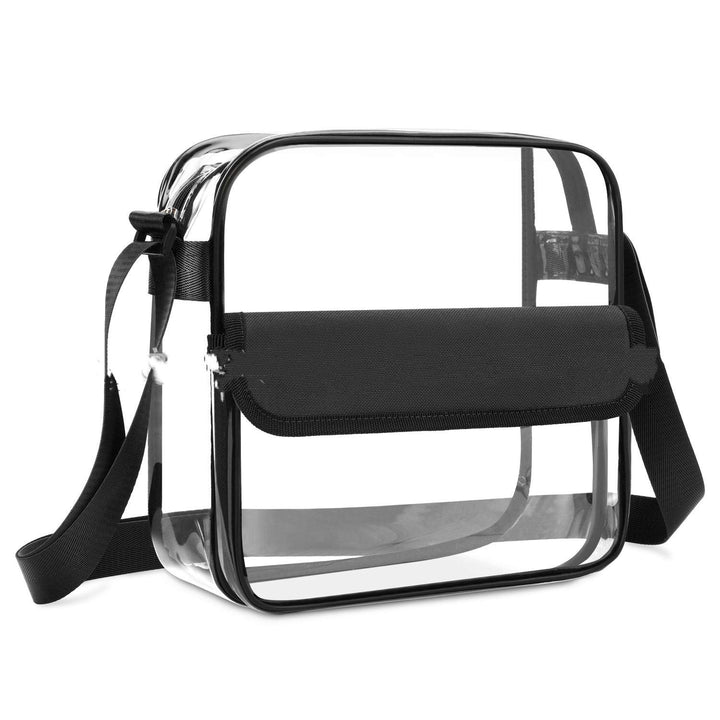 Transparent Shoulder Bag with Practical Flap Stornfield
