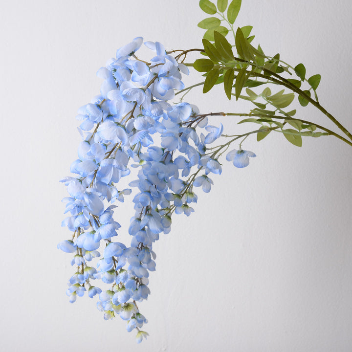 Elegant Faux Wisteria Floral Stem Decoration