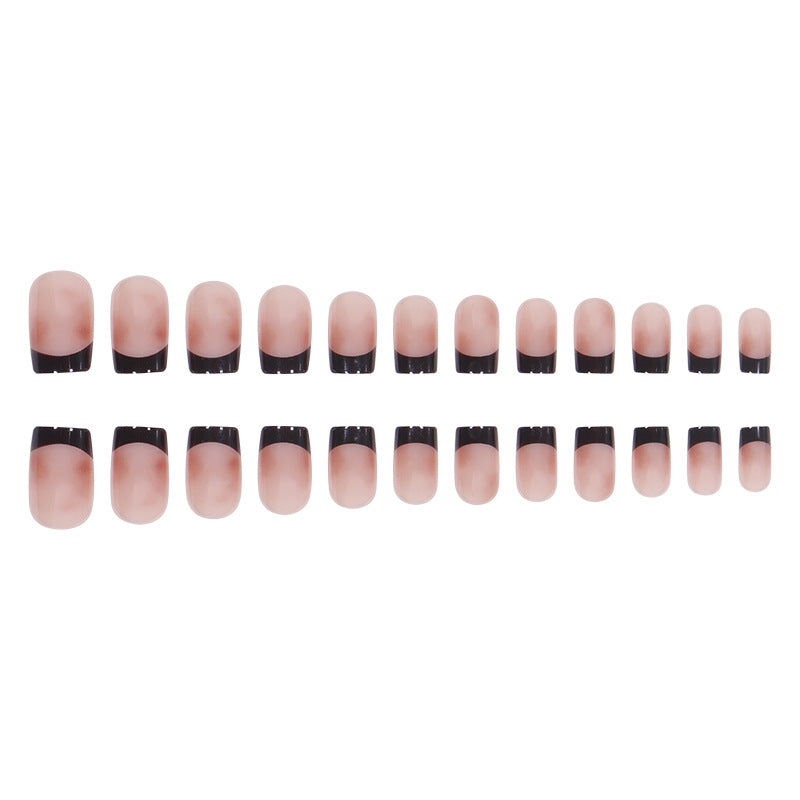 Elegant Ombre French Tip Press-On Nails Stornfield