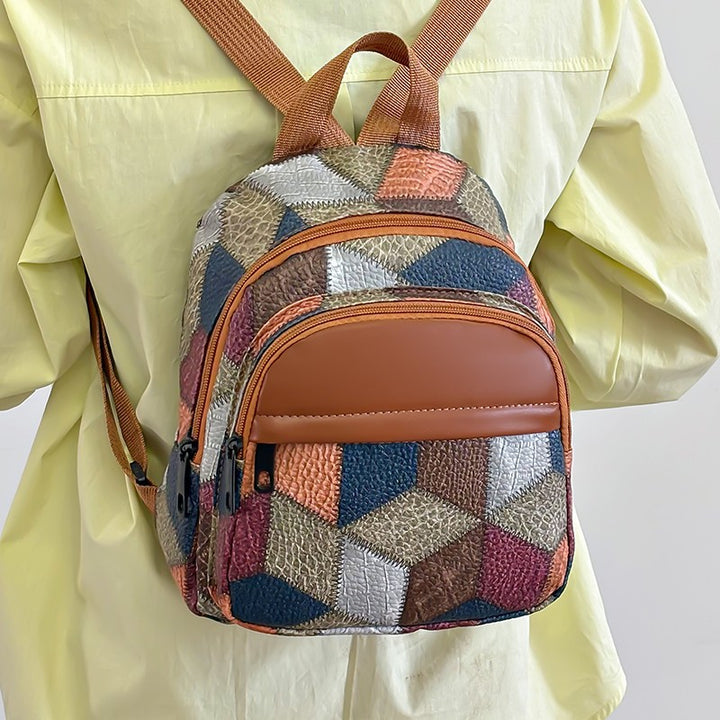 Geometric Patterned Fashion Backpack Stornfield
