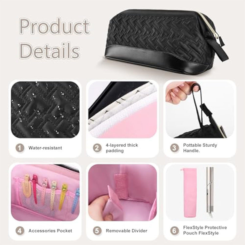 Cosmetic Organizer Bag with Multifunctional Compartments Stornfield