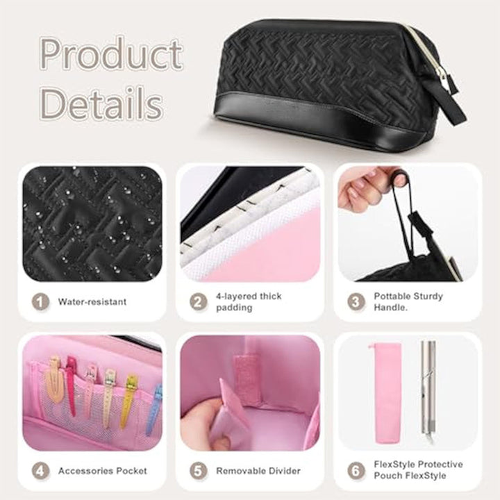 Cosmetic Organizer Bag with Multifunctional Compartments Stornfield