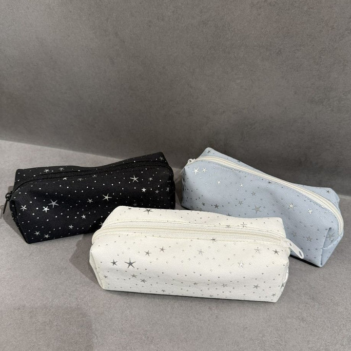 Starry Pattern Multi-Compartment Pencil Case