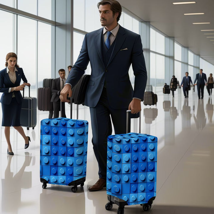 Unisex non-elastic suitcase cover with three-dimensional nub structure and non-slip inner fastening Stornfield