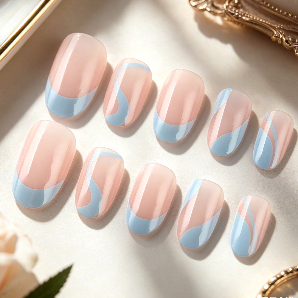 Artistic French Tip Nail Design Stornfield