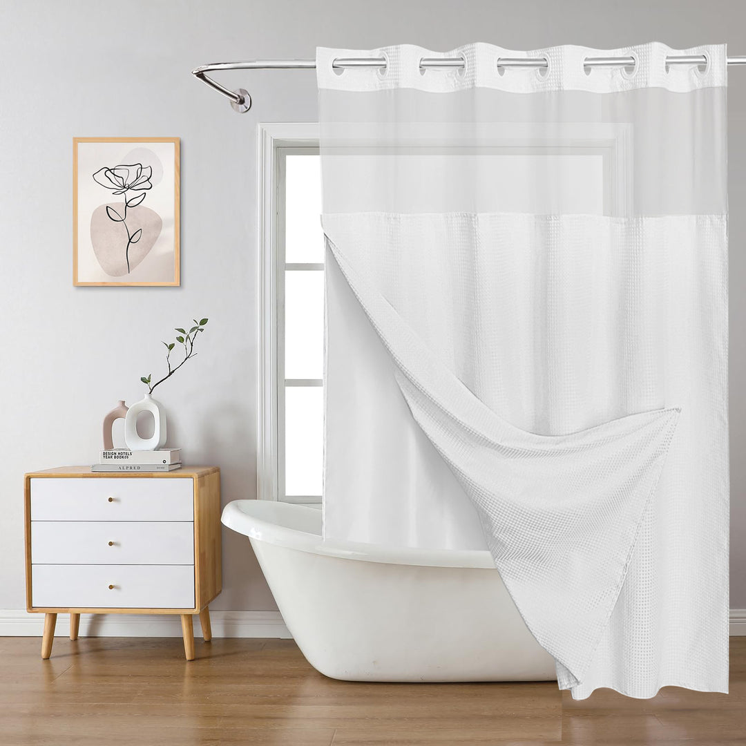 Textured Layered Shower Curtain Stornfield