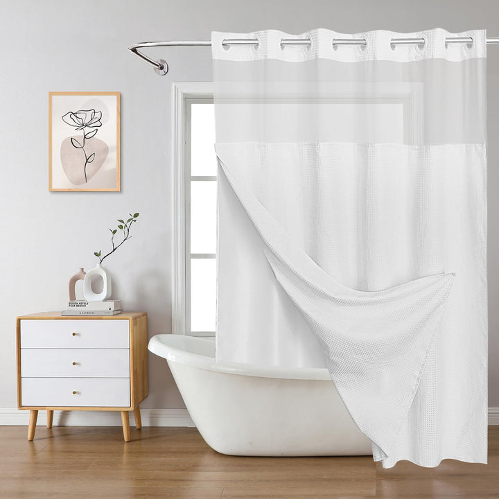 Textured Layered Shower Curtain Stornfield