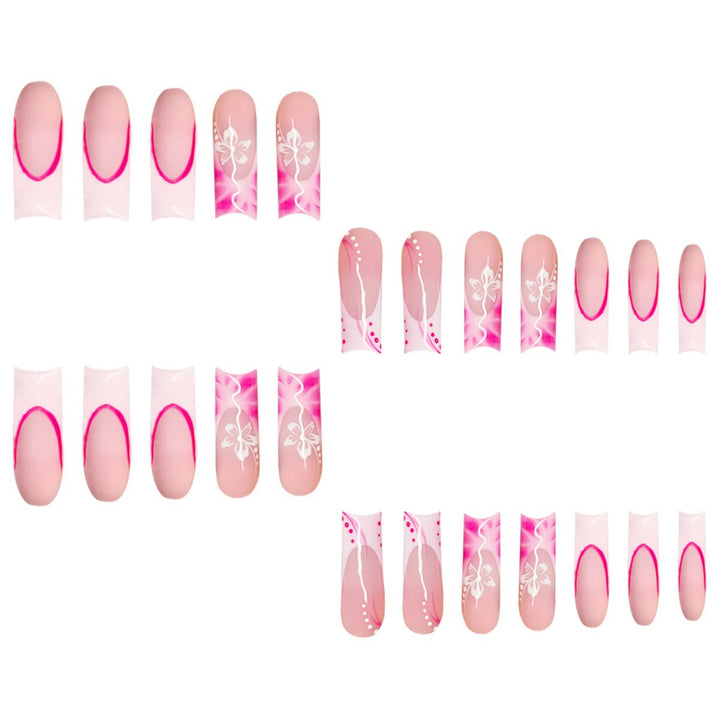Artistic Floral Stiletto Press-On Nails Stornfield