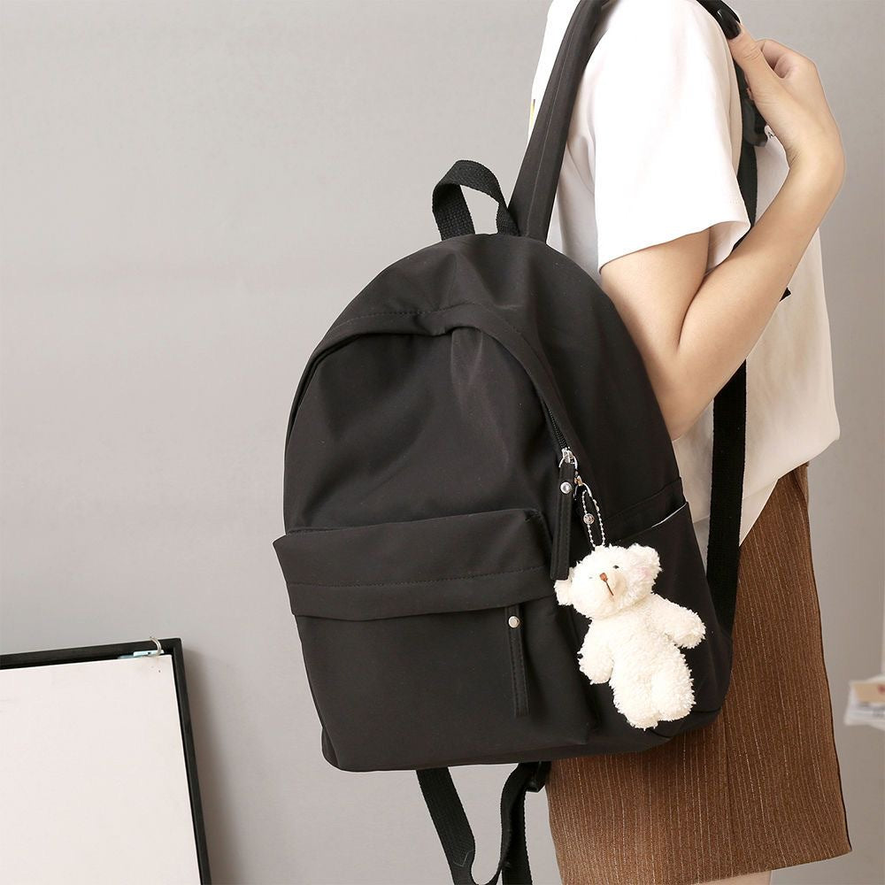 Casual Backpack with Plush Keychain Stornfield