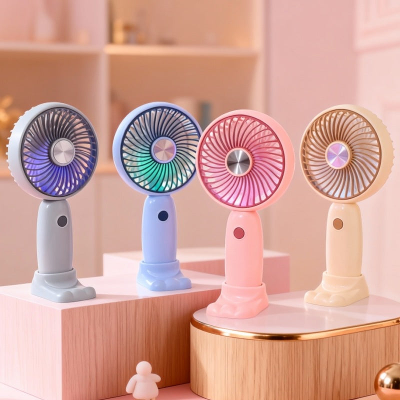 Women's portable hand fan with LED display Stornfield