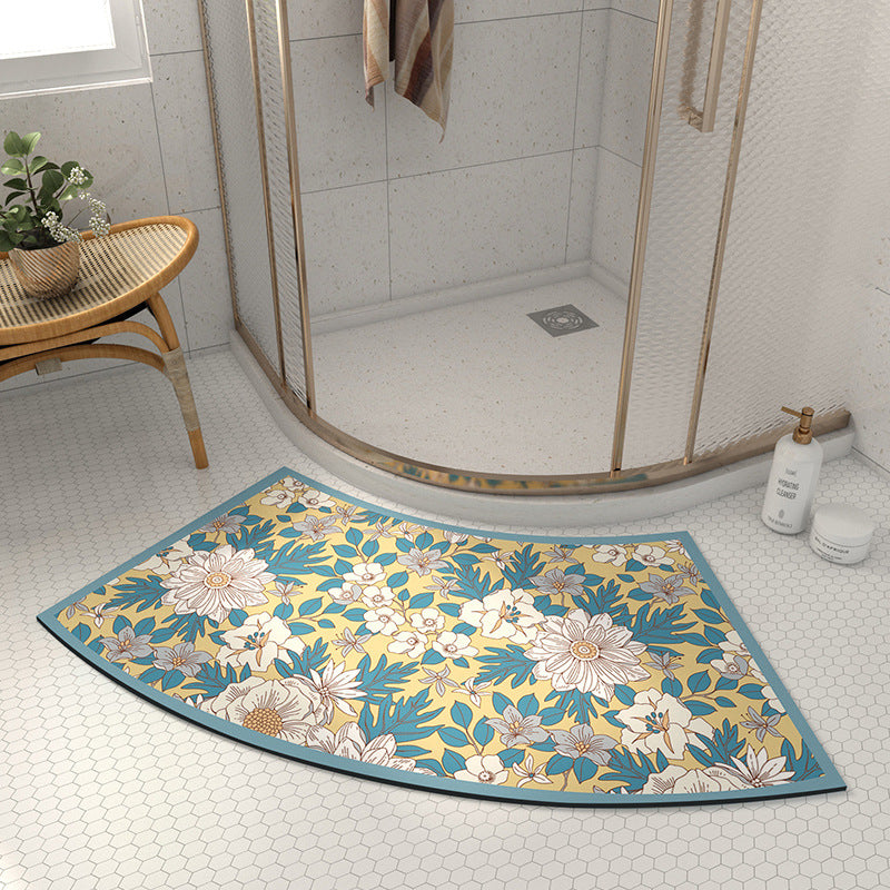 Artistic Floral Shower Mat