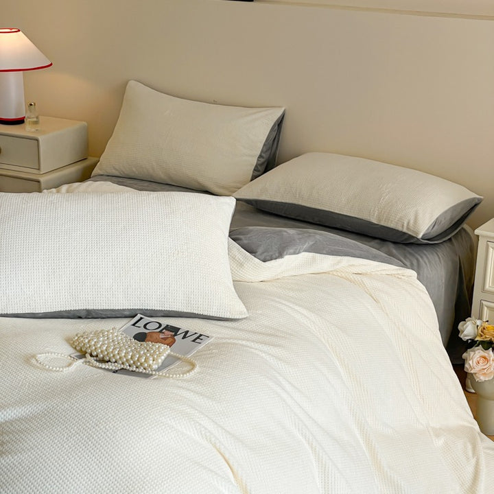 Premium Textured Quilt Cover Set