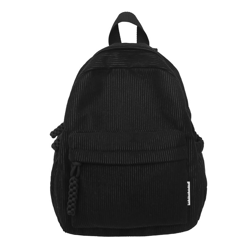Corduroy Textured Mini School Backpack Stornfield