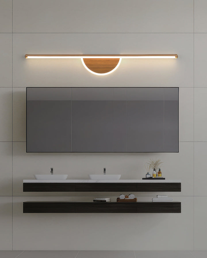 Stornfield | Modern Arc Wooden Wall Sconce