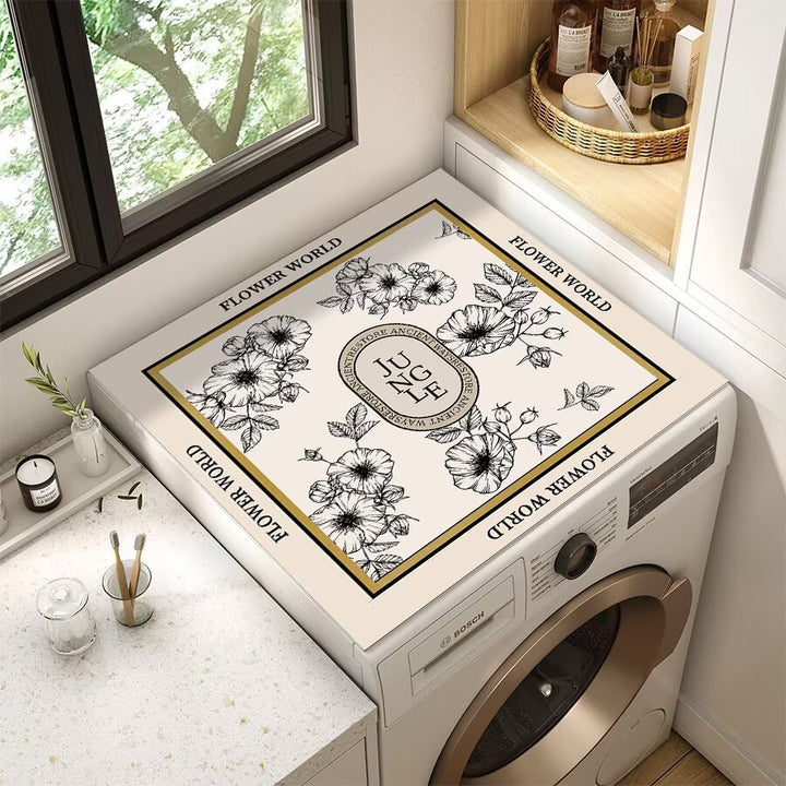 Decorative Floral Laundry Counter Mat Stornfield