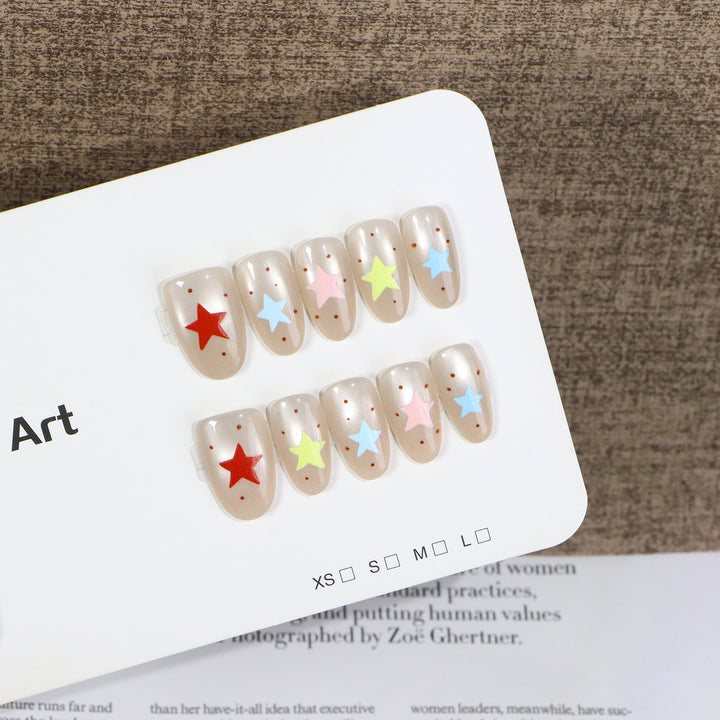 Artistic Themed Press-On Nail Set Stornfield