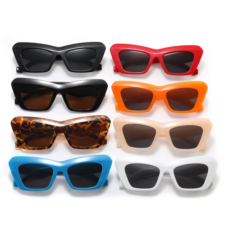 Women's fashionable oversized sunglasses with angular frame Stornfield
