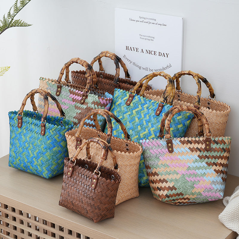 Handbag Made of Woven Bast Stornfield