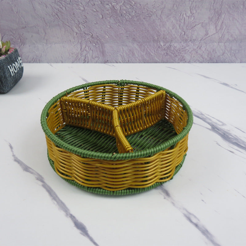 Ladies Oval Organizer Basket with Separate Compartments Stornfield