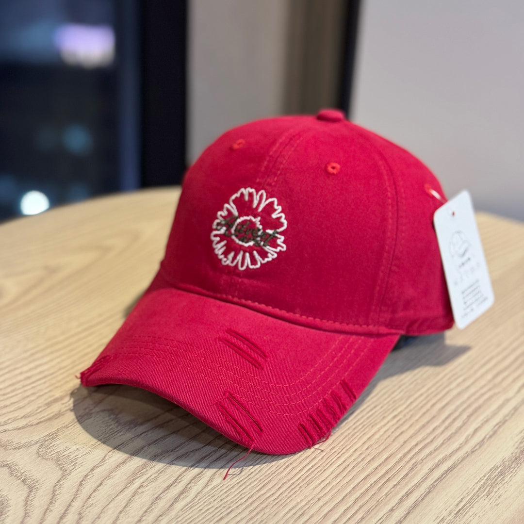 Unisex Embroidered Flower Design Baseball Cap Stornfield