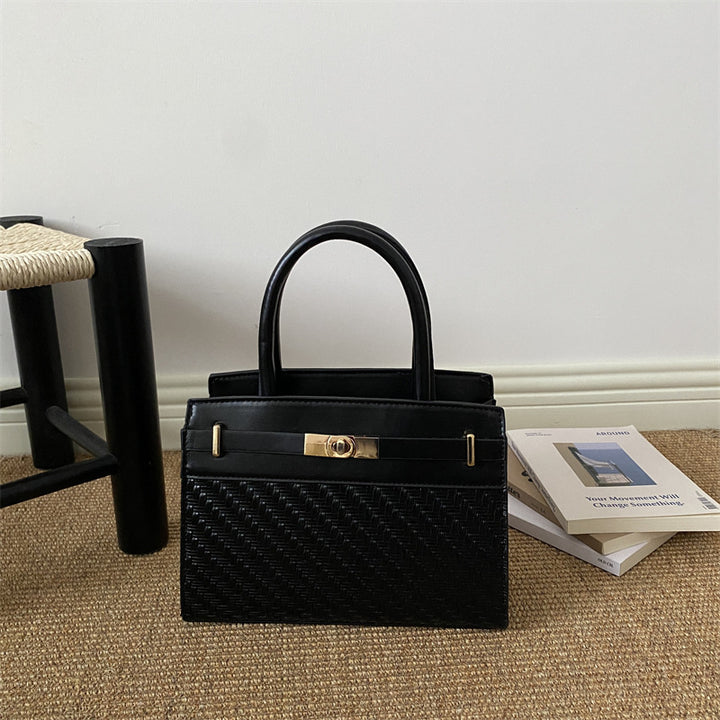 Woven Leather Handbag