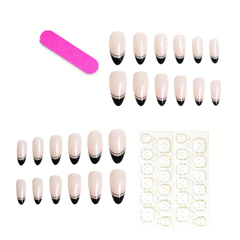 Stylish French Tip Press-On Nails