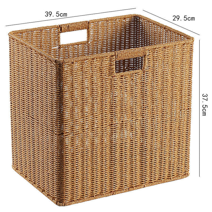 Handcrafted Rectangular Wicker Storage Bin Stornfield