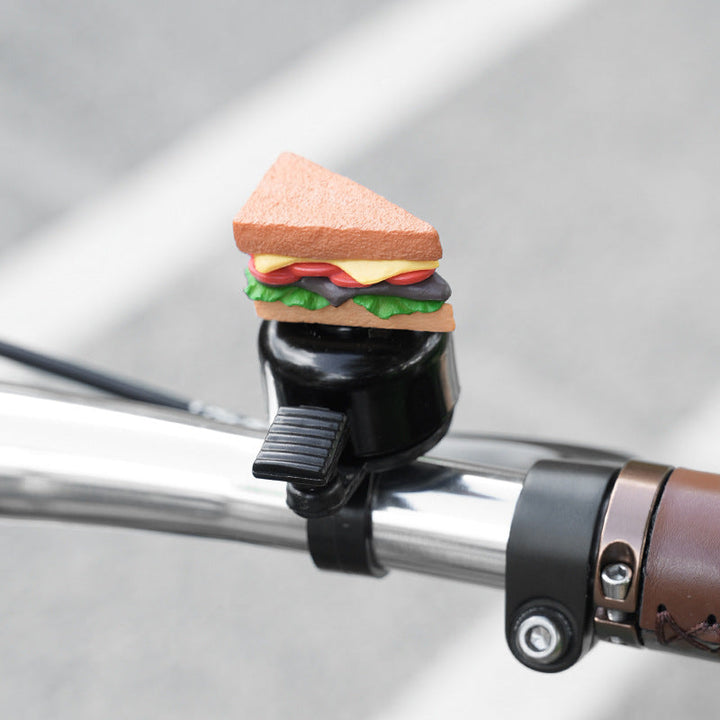 novelty handlebar bicycle bell with silicone popcorn topper and universal clamp Stornfield